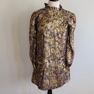 Metalic Paisley Dress